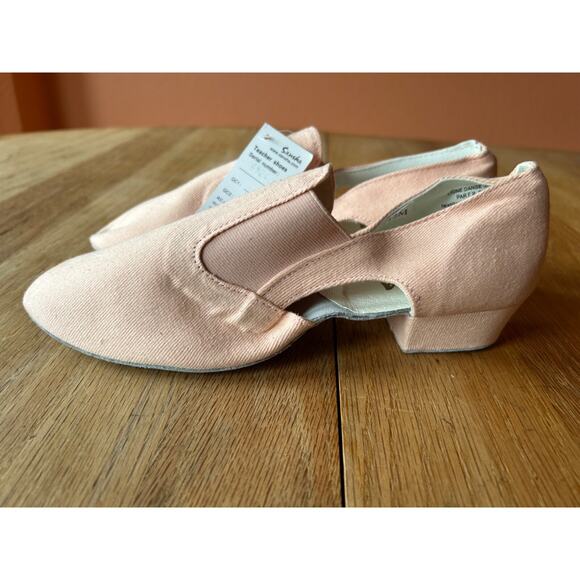 Sansha Magnifica Pink Canvas Ballet Teaching and Character Shoes 12M TE6 US 9 - Picture 5 of 6